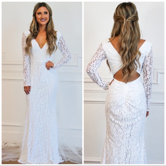 Dresses & Skirts - Bella and Bloom White Lace Wedding Dress